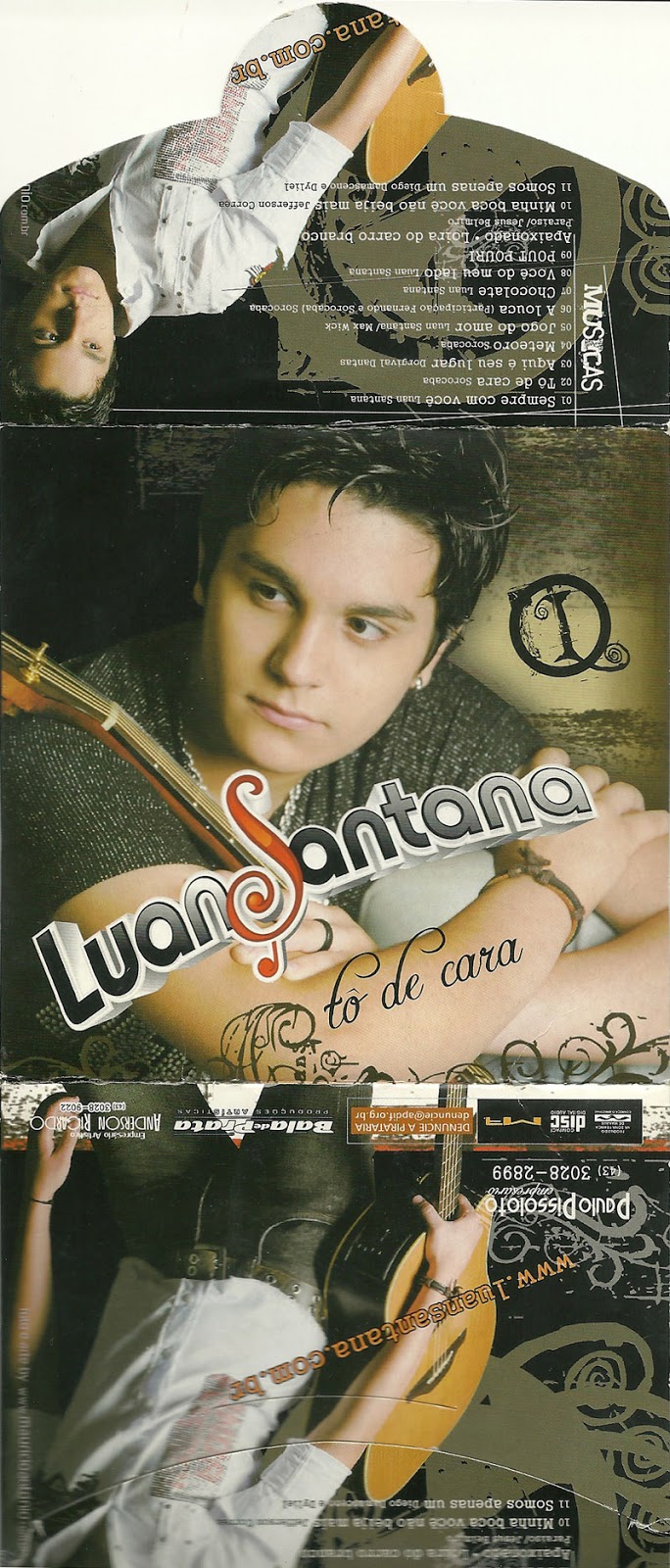 Encarte: Luan Santana - Tô de Cara - Encartes Pop